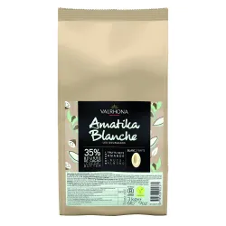 Valrhona Amatika Blanche 35% Dairy Free White Chocolate 